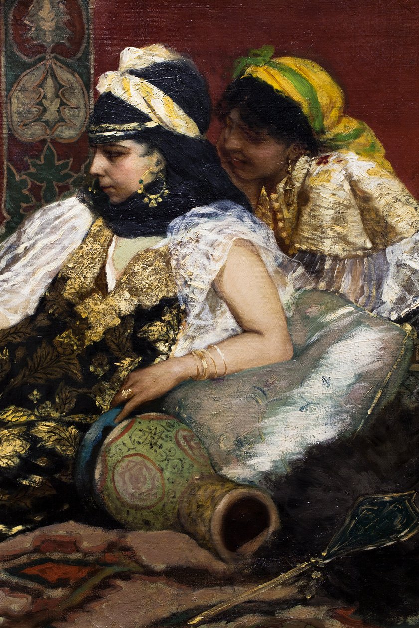 Růžový plameňák (detail) od Jean Joseph Benjamin Constant