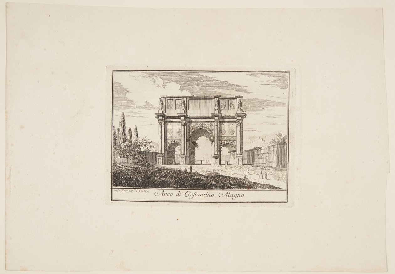 Triumfální oblouk Konstantina Velikého od Jean Laurent Legeay