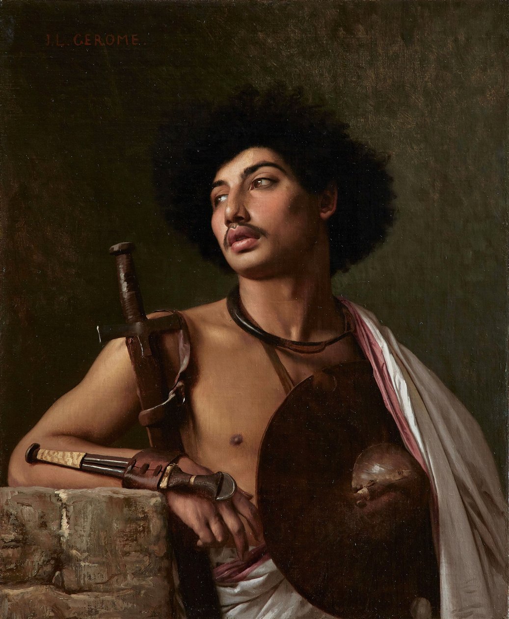 Bischarský válečník od Jean Leon Gerome