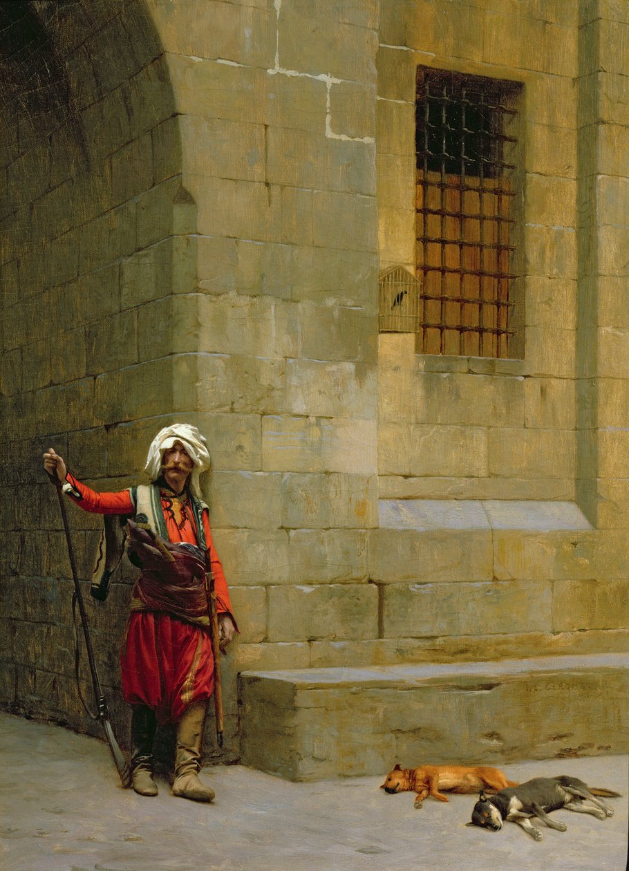 Arnaut et Chiens od Jean Leon Gerome
