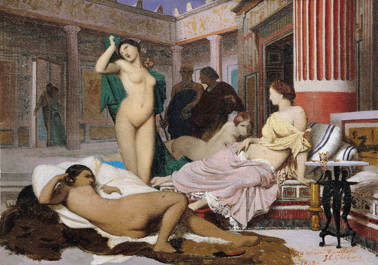 Řecký interiér od Jean Leon Gerome