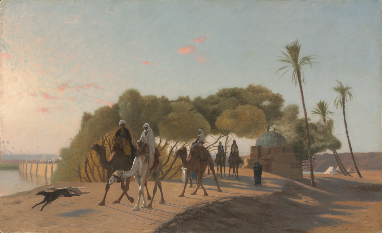 Odchod z Oázy od Jean Leon Gerome