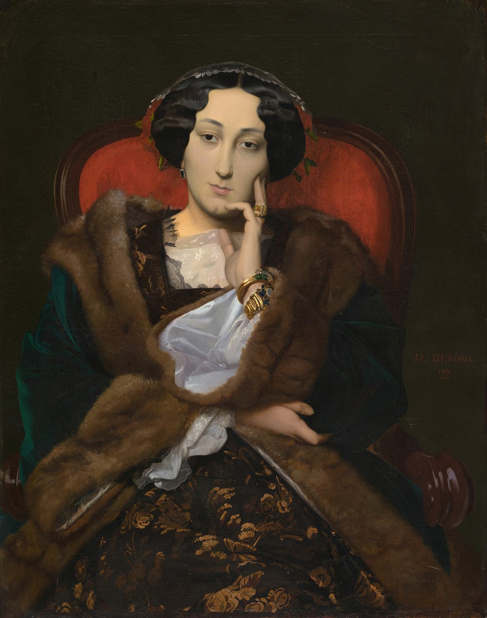 Portrét ženy, 1851. od Jean Leon Gerome