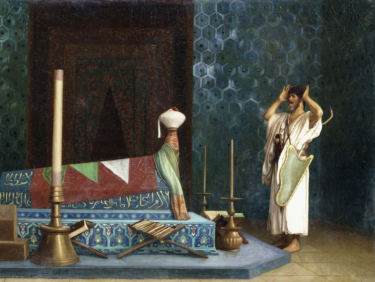 Modlitba v sultánově pokoji od Jean Leon Gerome