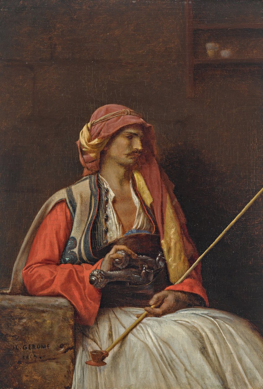 Sedící Arnaut od Jean Leon Gerome