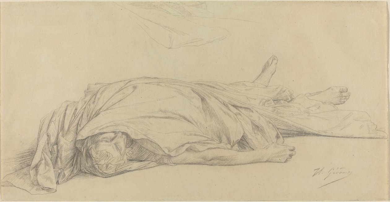 Mrtvý Caesar od Jean Leon Gerome