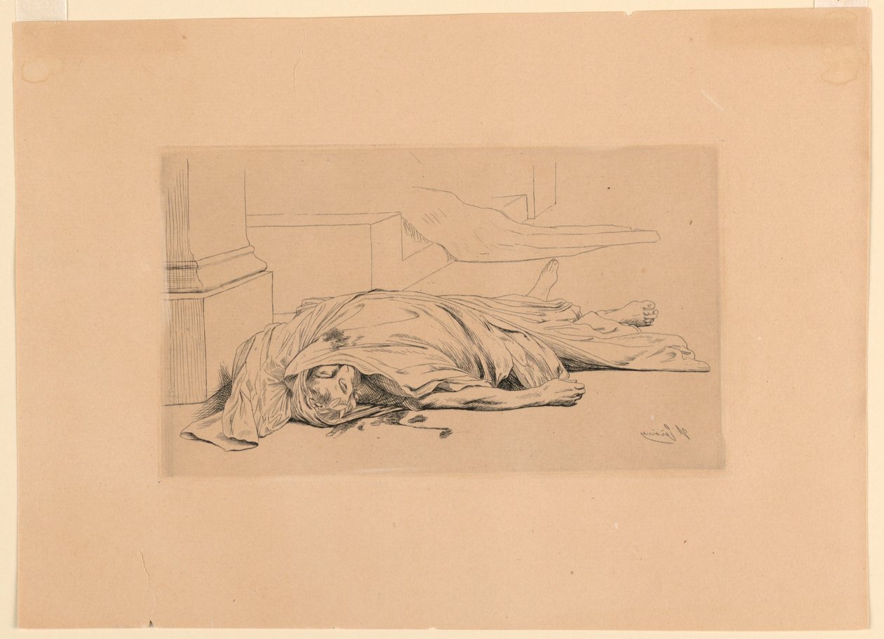 Mrtvý Caesar od Jean Leon Gerome