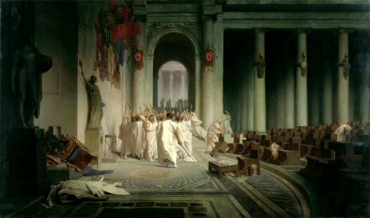Smrt Caesara od Jean Leon Gerome