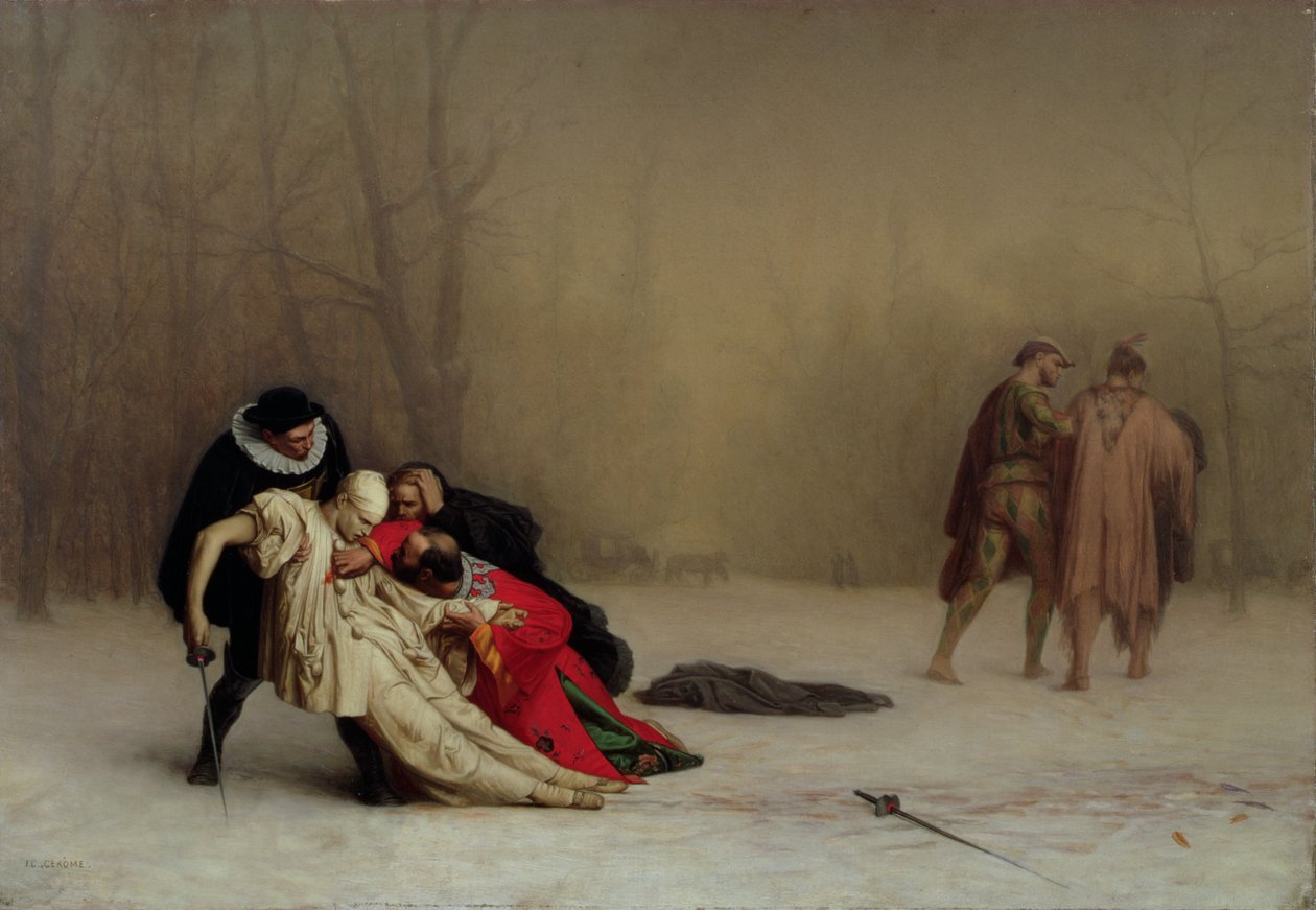 Souboj po maškarádě od Jean Leon Gerome