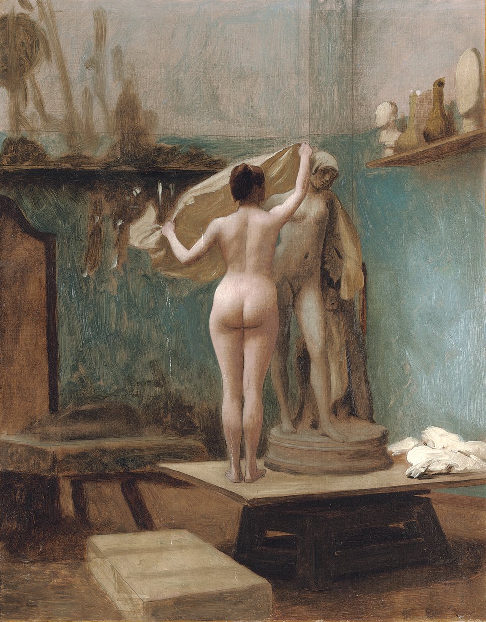 The End of the Sitting, c.1896 od Jean Leon Gerome