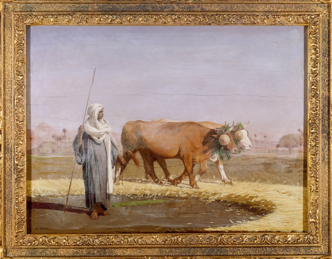 Šlapání pšenice v Egyptě od Jean Leon Gerome