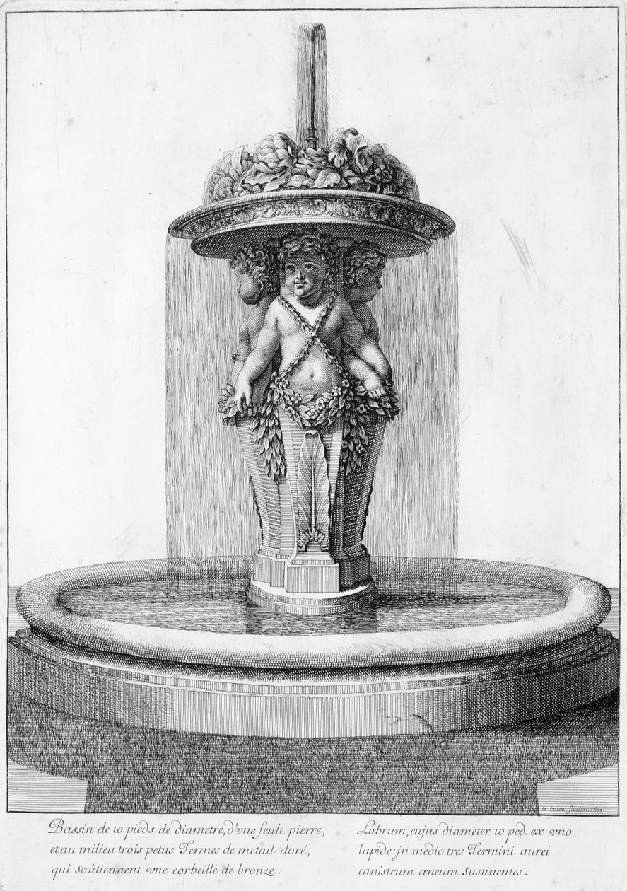 Návrh fontány, 1673 od Jean Lepautre