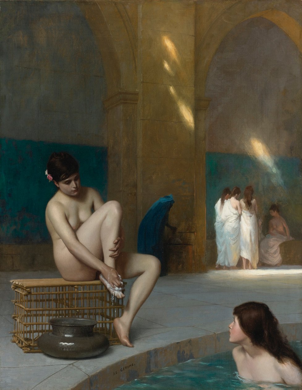 Francouzština:  Femme nue Nahá žena od Jean Leon Gerome