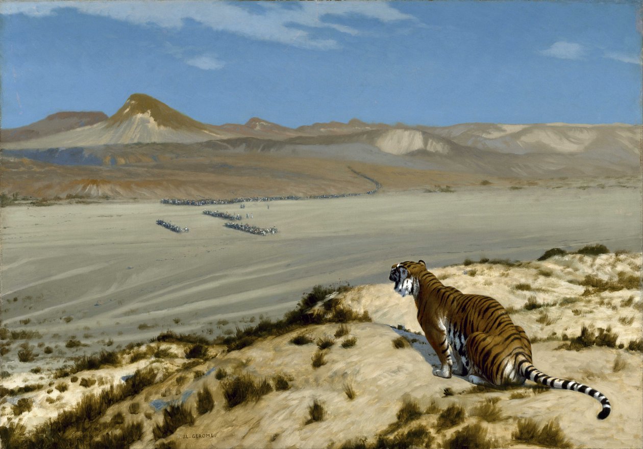Tygr na hlídce od Jean Leon Gerome