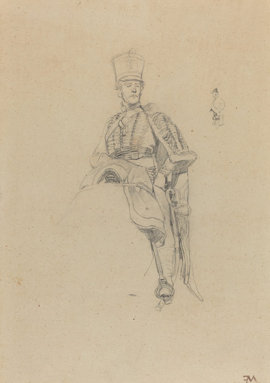 Francouzský husar od Jean Louis Ernest Meissonier