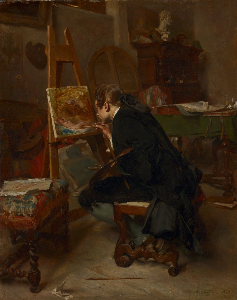 Malíř, 1855 od Jean Louis Ernest Meissonier