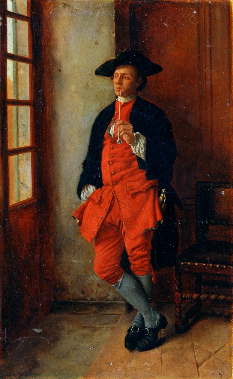 Kuřák, 19. století. od Jean Louis Ernest Meissonier