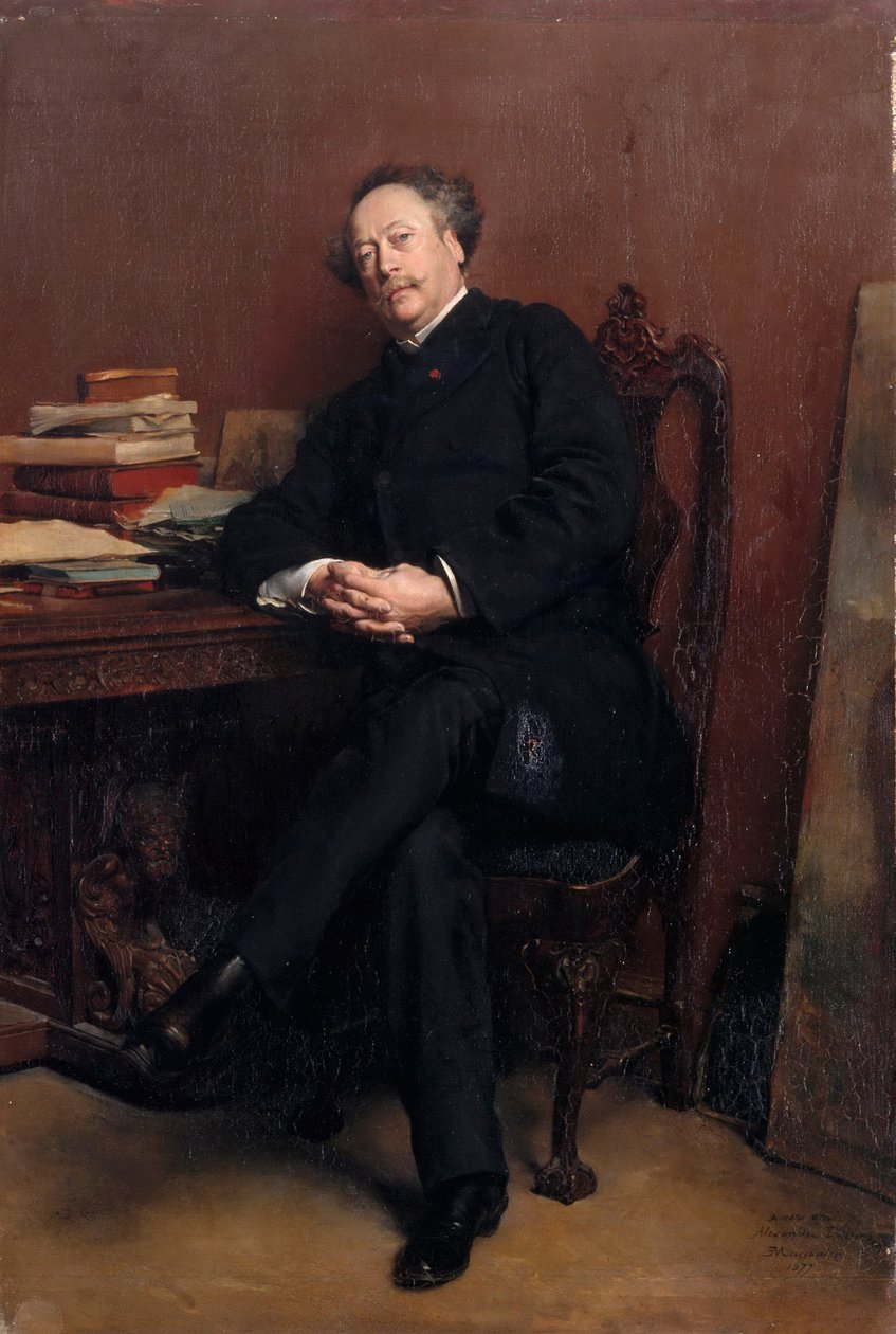 Alexandre Dumas, syn 1824-1895 od Jean Louis Ernest Meissonier