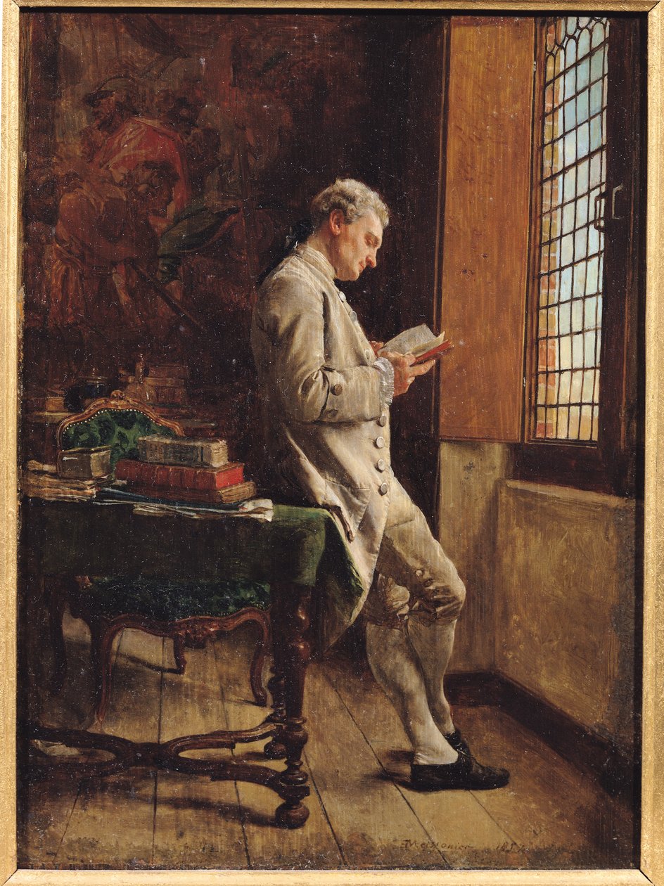 Čtenář v bílém, 1857 od Jean Louis Ernest Meissonier