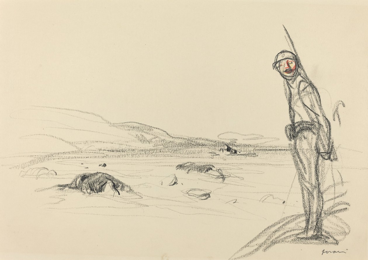 Podél Marny, pravděpodobně 1918. od Jean Louis Forain