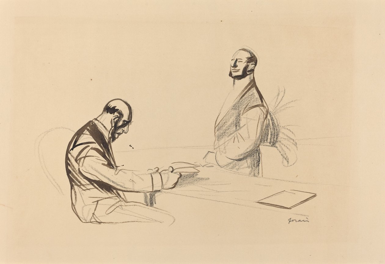 Na konferenci od Jean Louis Forain