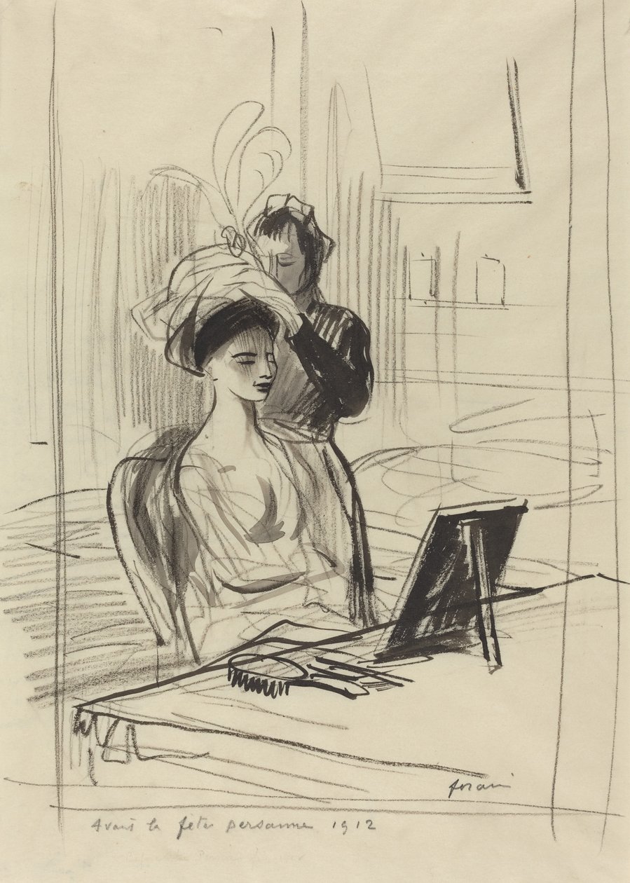 Před perskou dívkou, 1912. od Jean Louis Forain