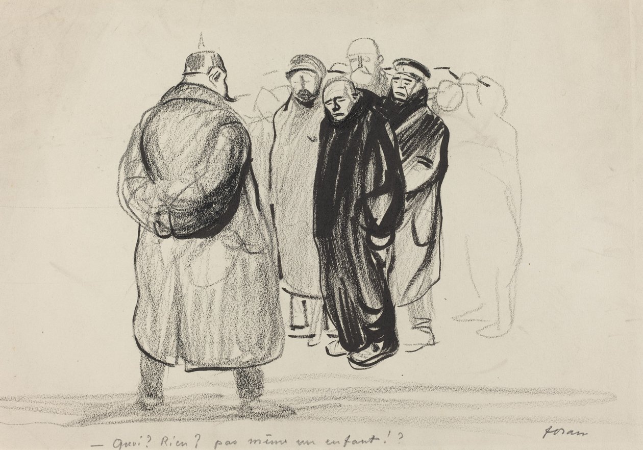 s prázdnýma rukama. posádka Zeppelinu od Jean Louis Forain