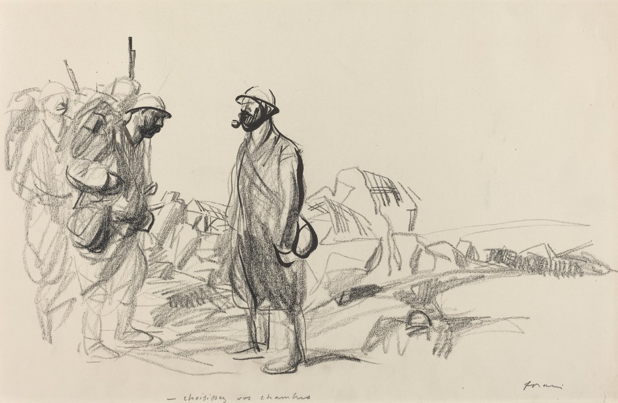 Vyberte si pokoje, c. 19141919. od Jean Louis Forain