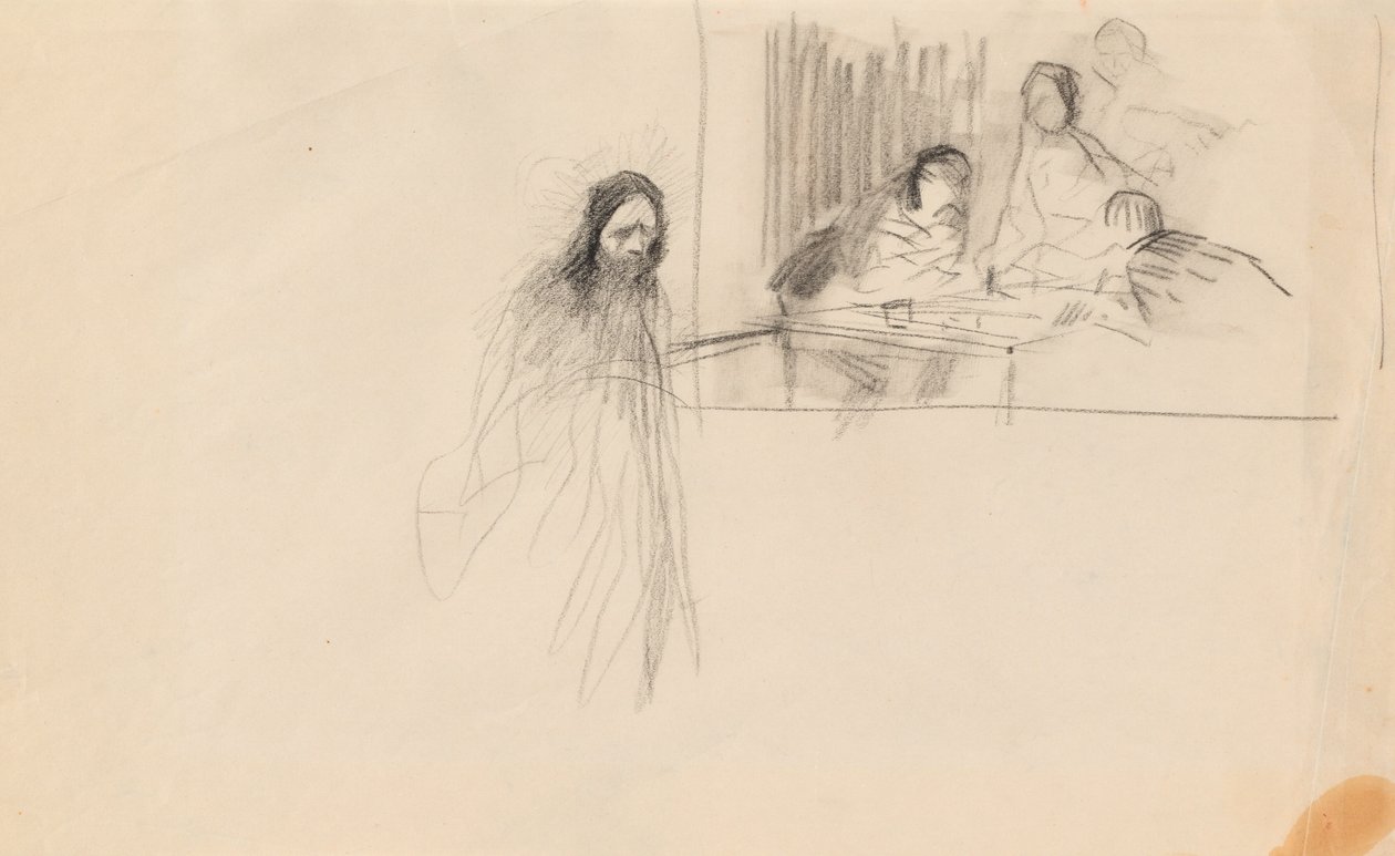 Kristus v Emauzích od Jean Louis Forain