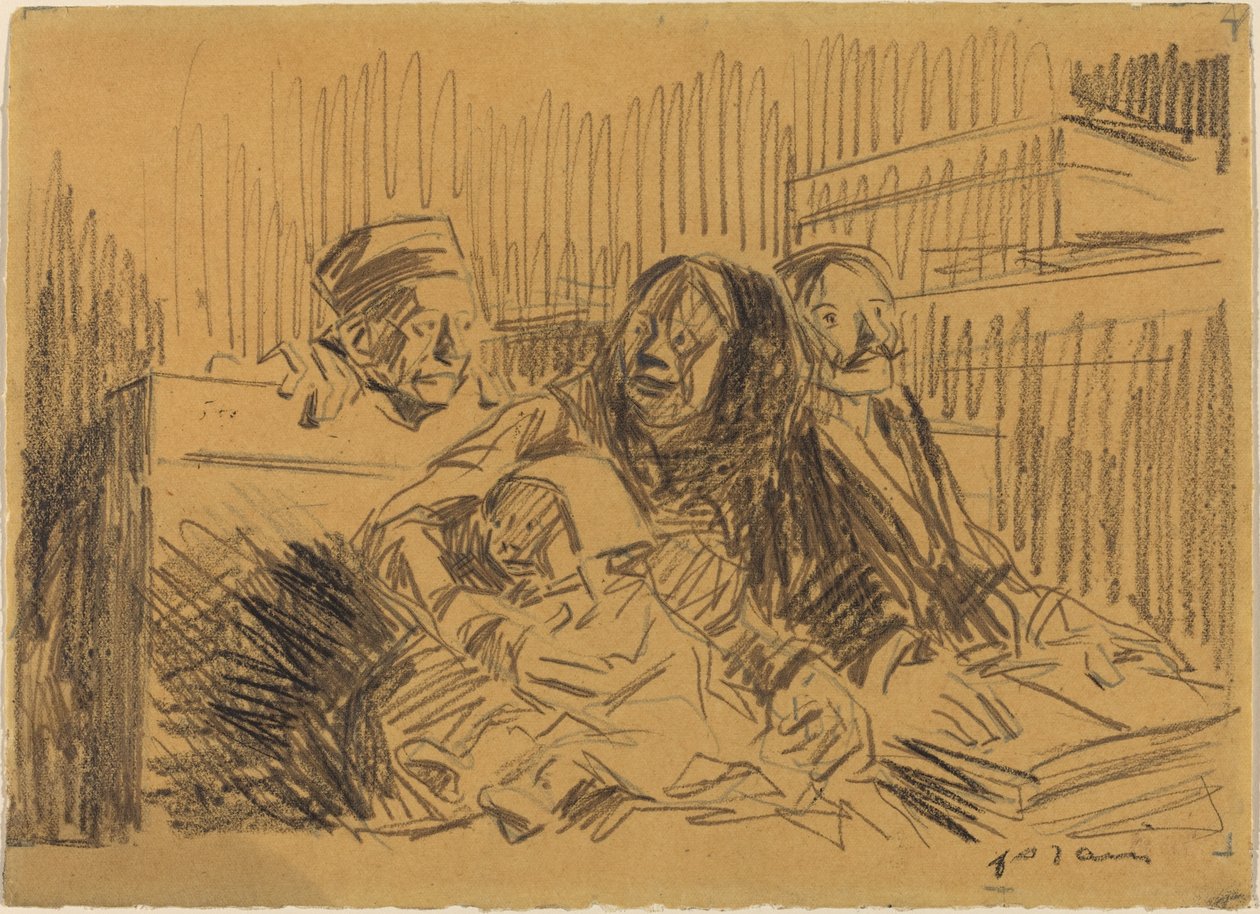 Obhájce a obviněný, c. 1908. od Jean Louis Forain
