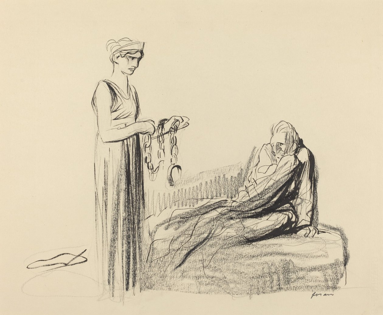 Fetters, pravděpodobně 1919. od Jean Louis Forain