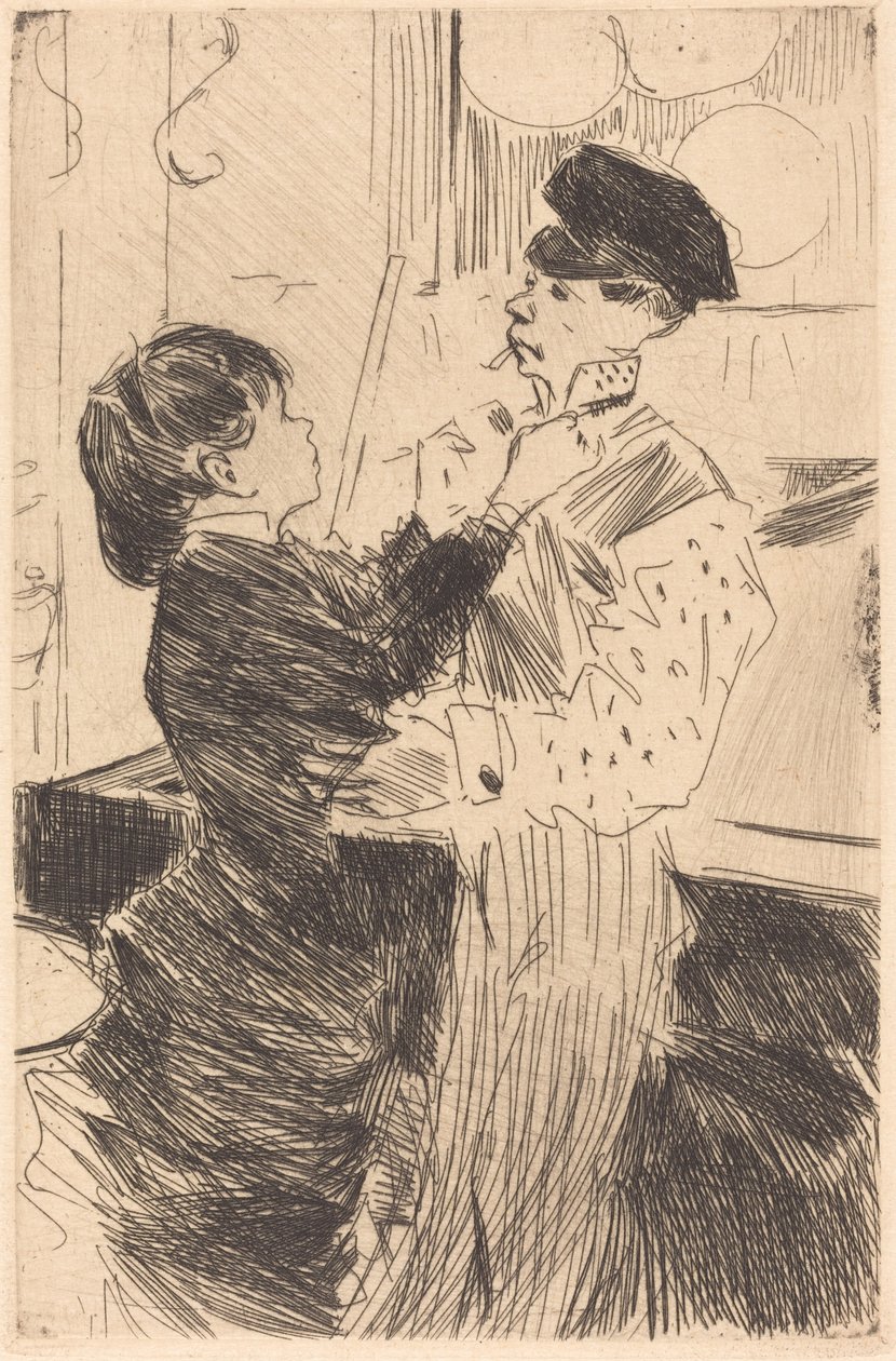 Zauzlování kravaty od Jean Louis Forain