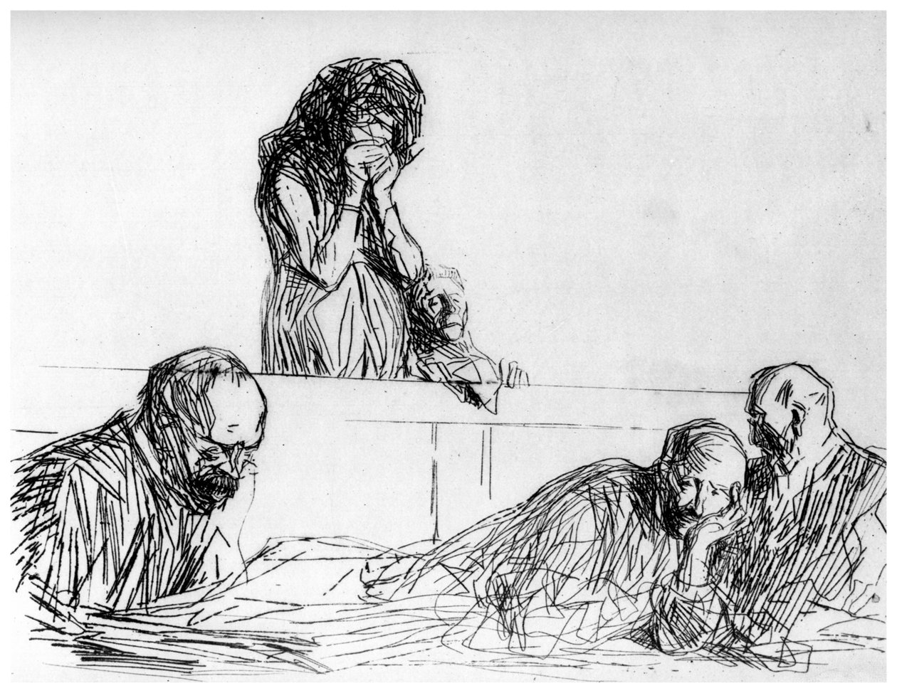 Dcera-matka, c1870-1930 1924 od Jean Louis Forain
