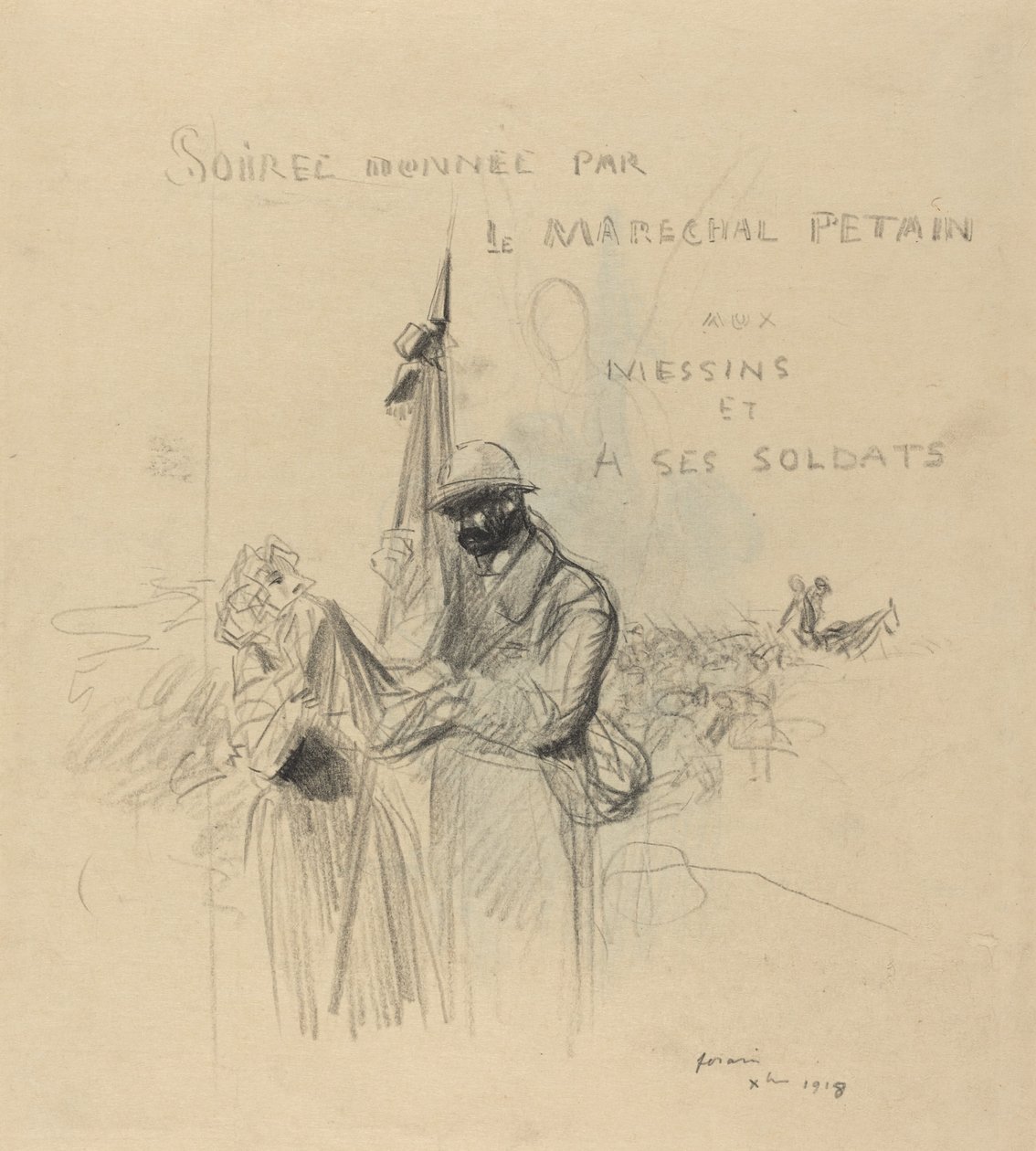 Polibek vlajky, 1918. od Jean Louis Forain