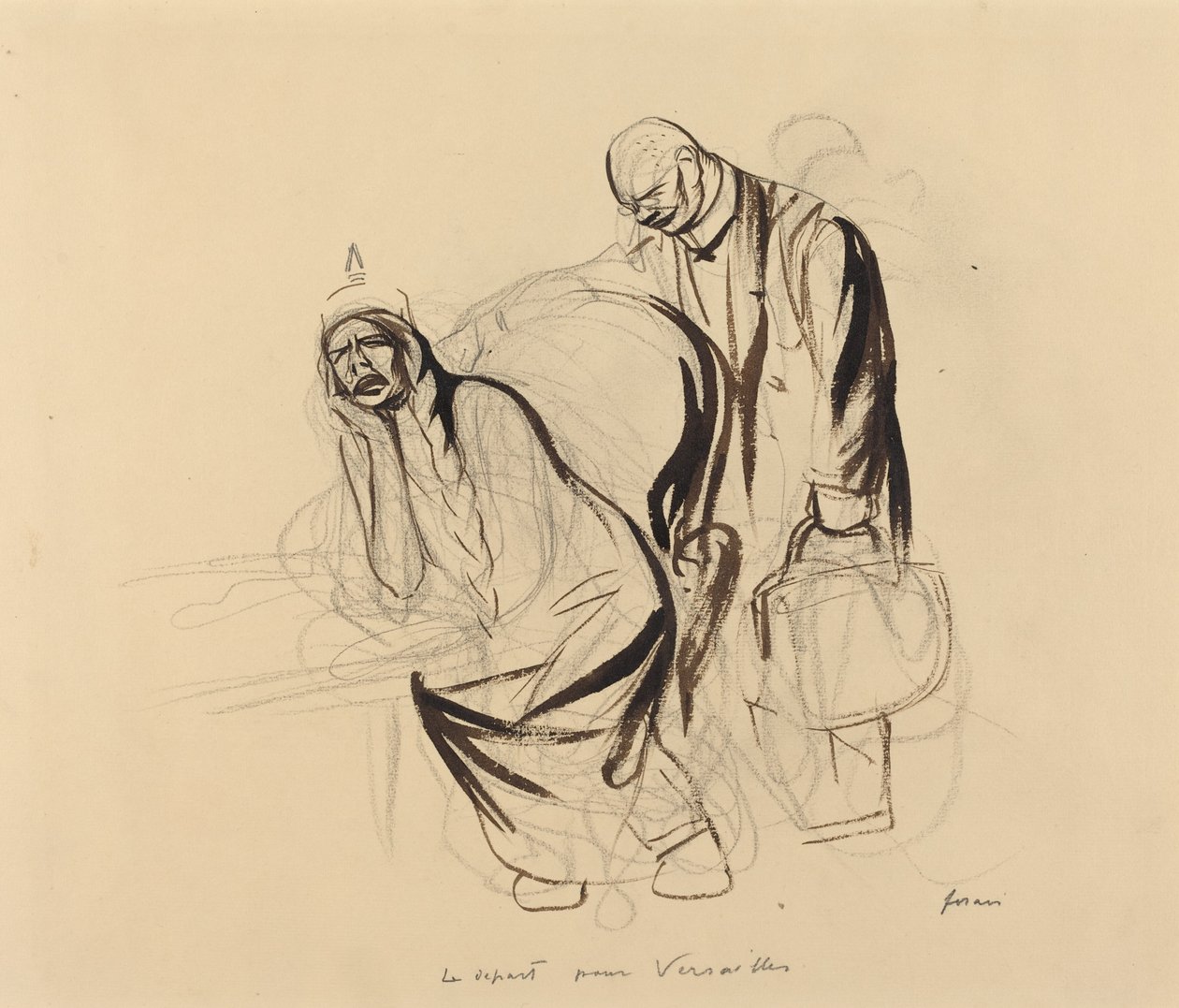 Odjezd do Versailles od Jean Louis Forain