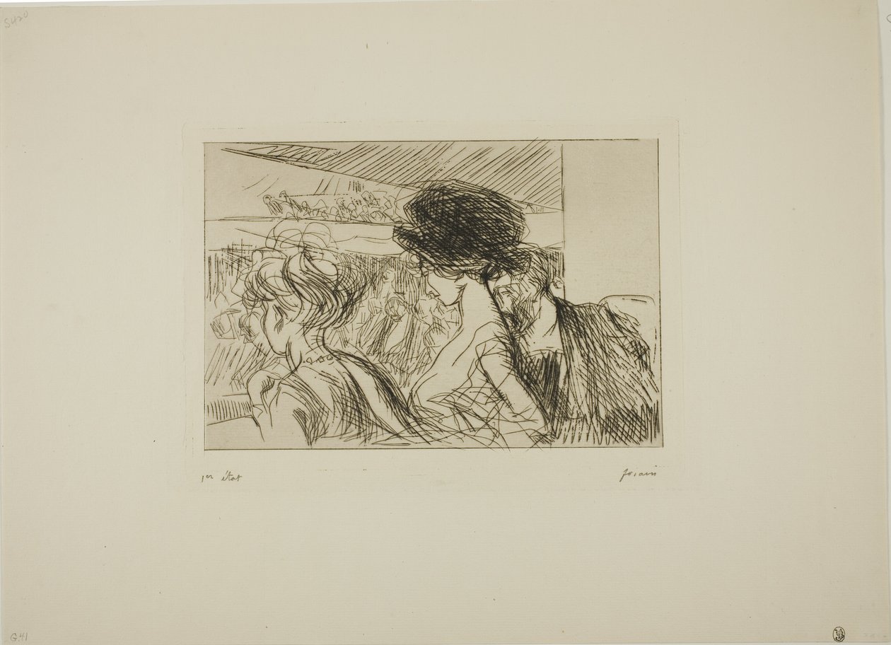 Dolní lóže v divadle od Jean Louis Forain