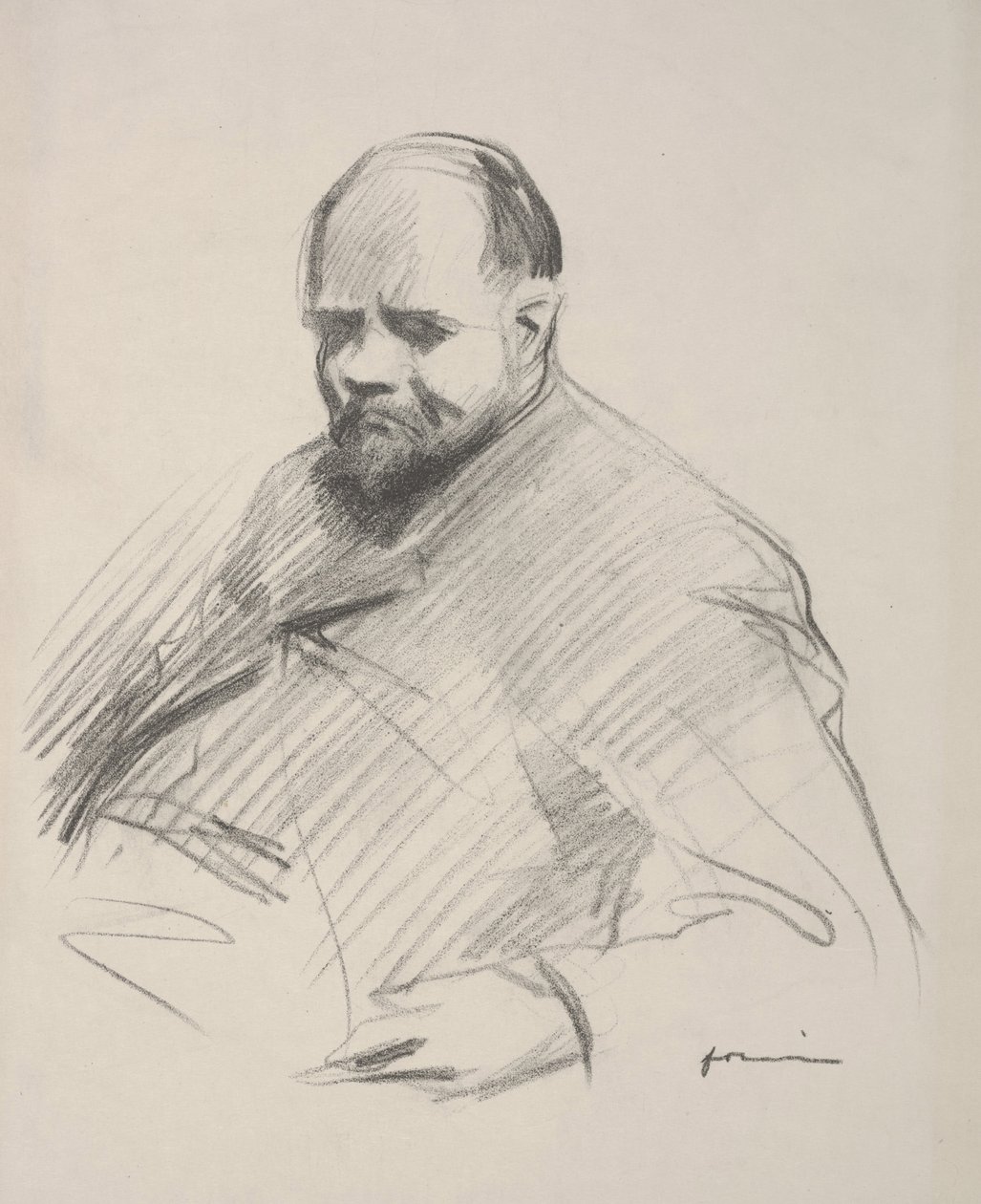 Portrét Vollarda (litho) od Jean Louis Forain