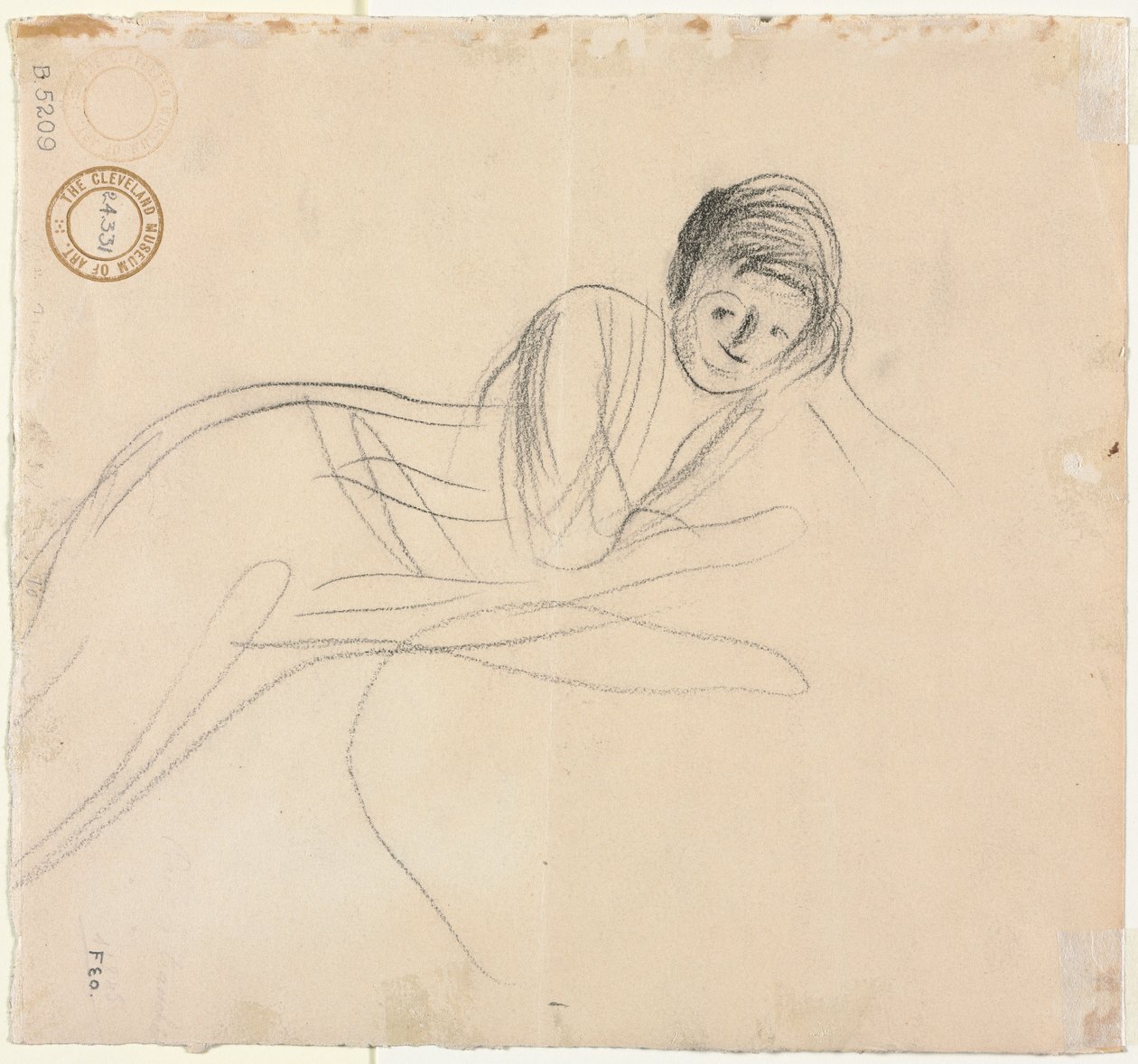 Ležící žena verso, 1915. od Jean Louis Forain