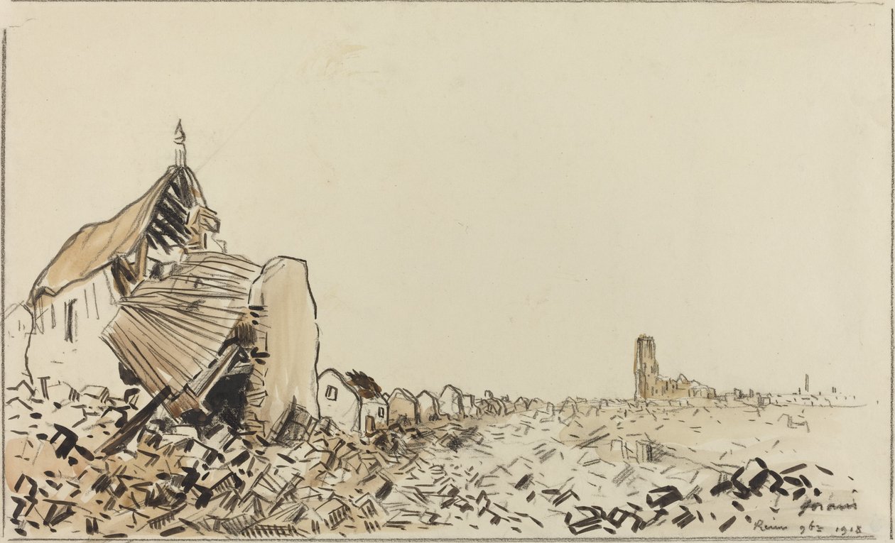 Remeš 9. června 1918 od Jean Louis Forain