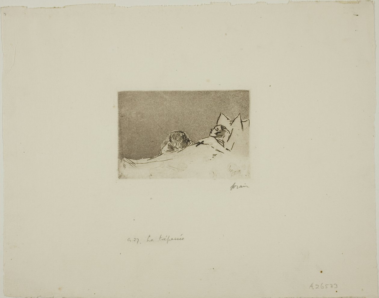 Mrtvá dívka od Jean Louis Forain