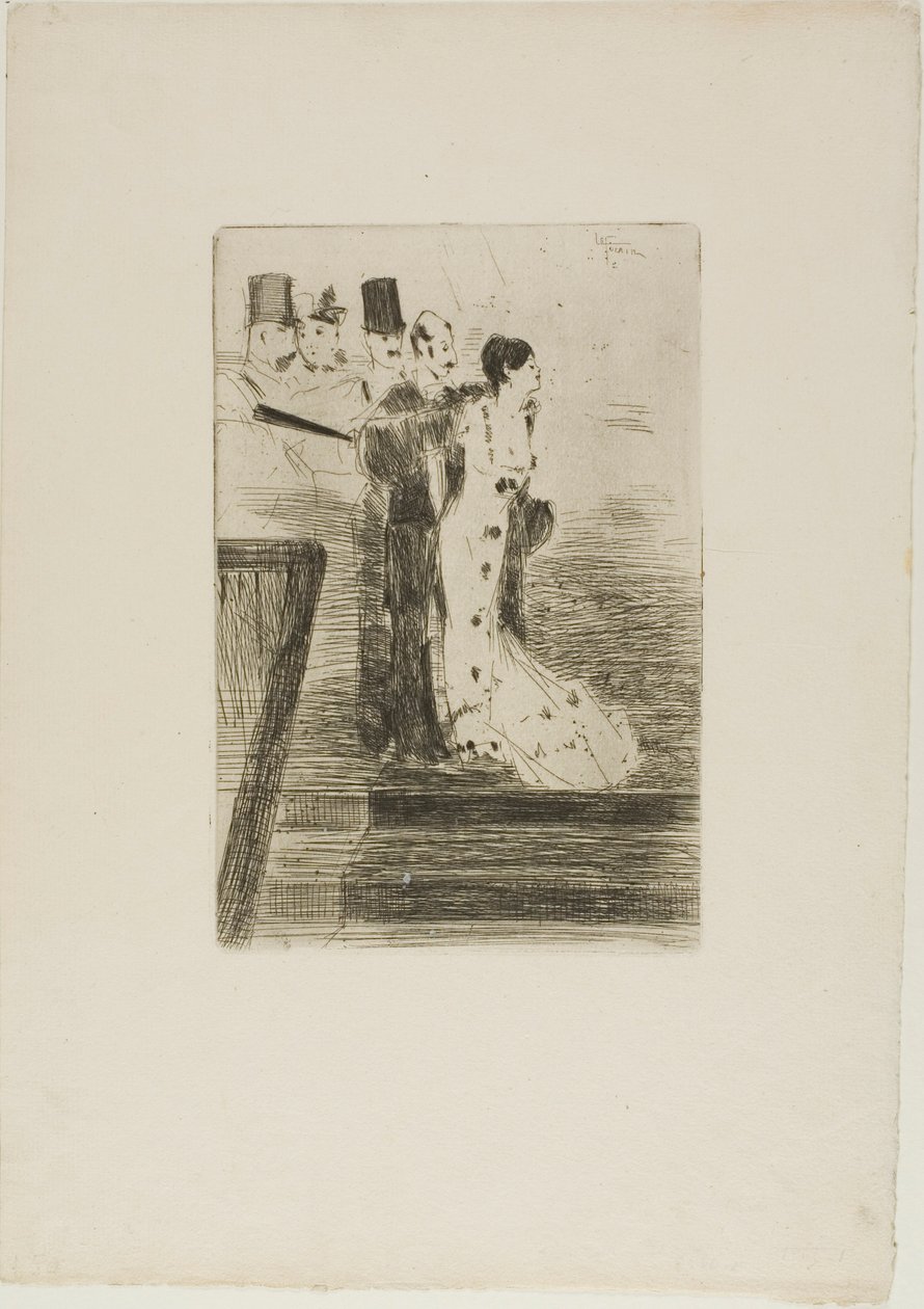 Odchod hvězdy od Jean Louis Forain