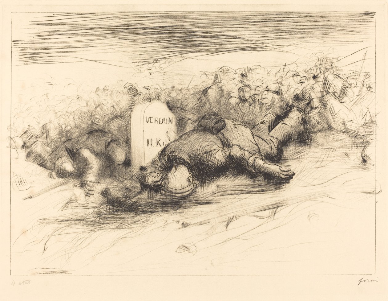 Konec - Verdun od Jean Louis Forain