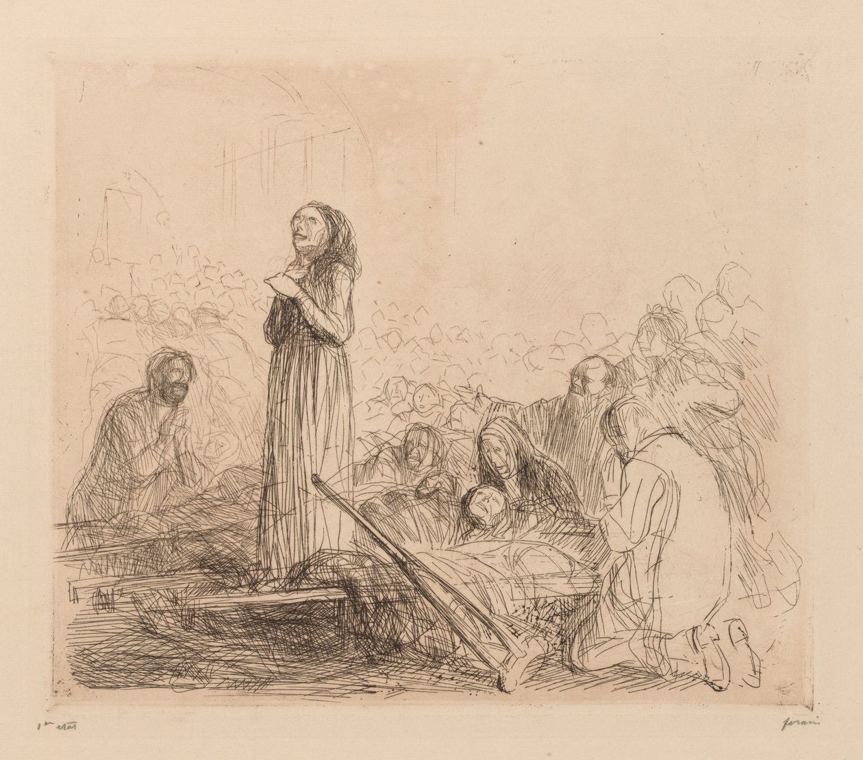 Zázrak v Lurdech od Jean Louis Forain