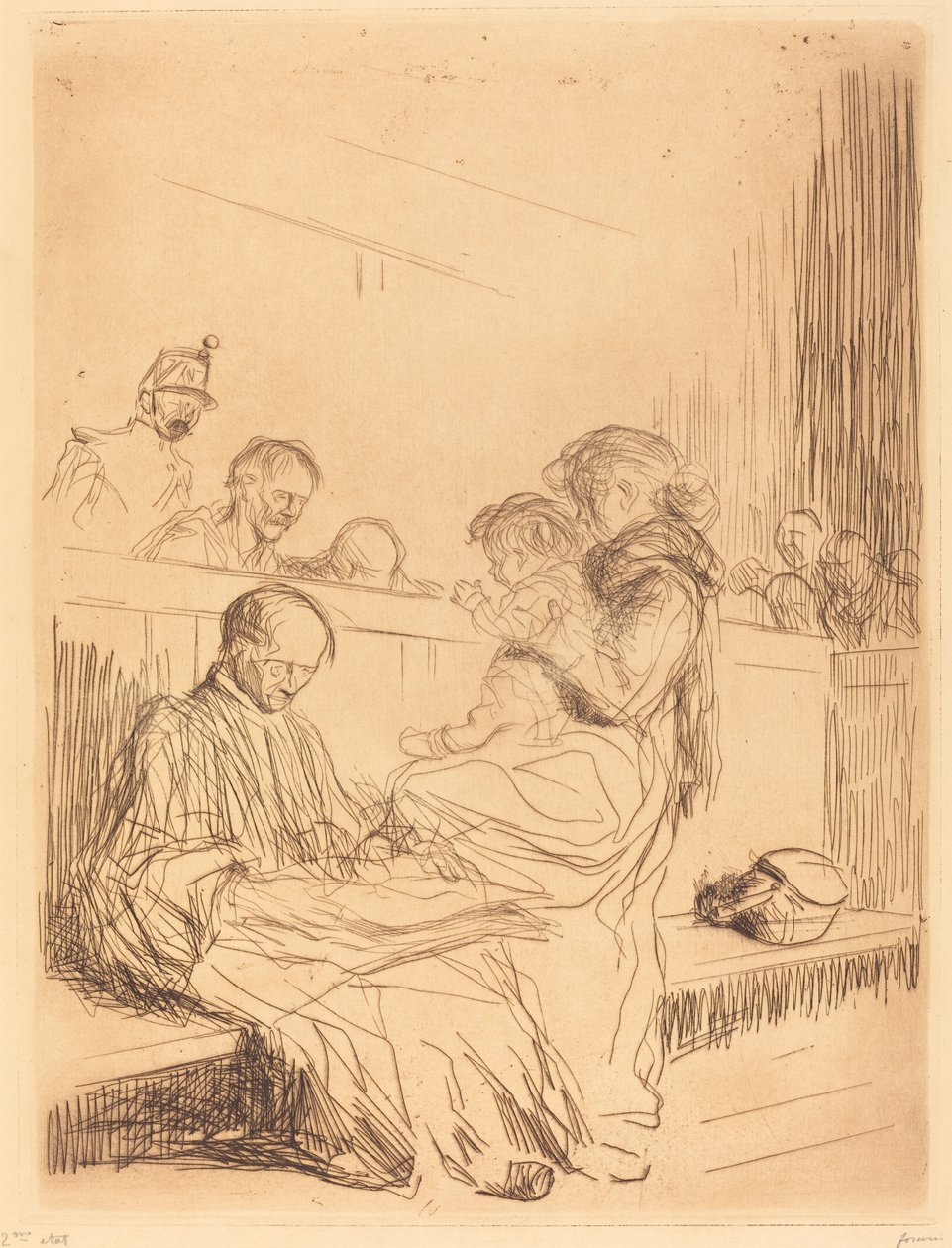 Vězeň a dítě od Jean Louis Forain