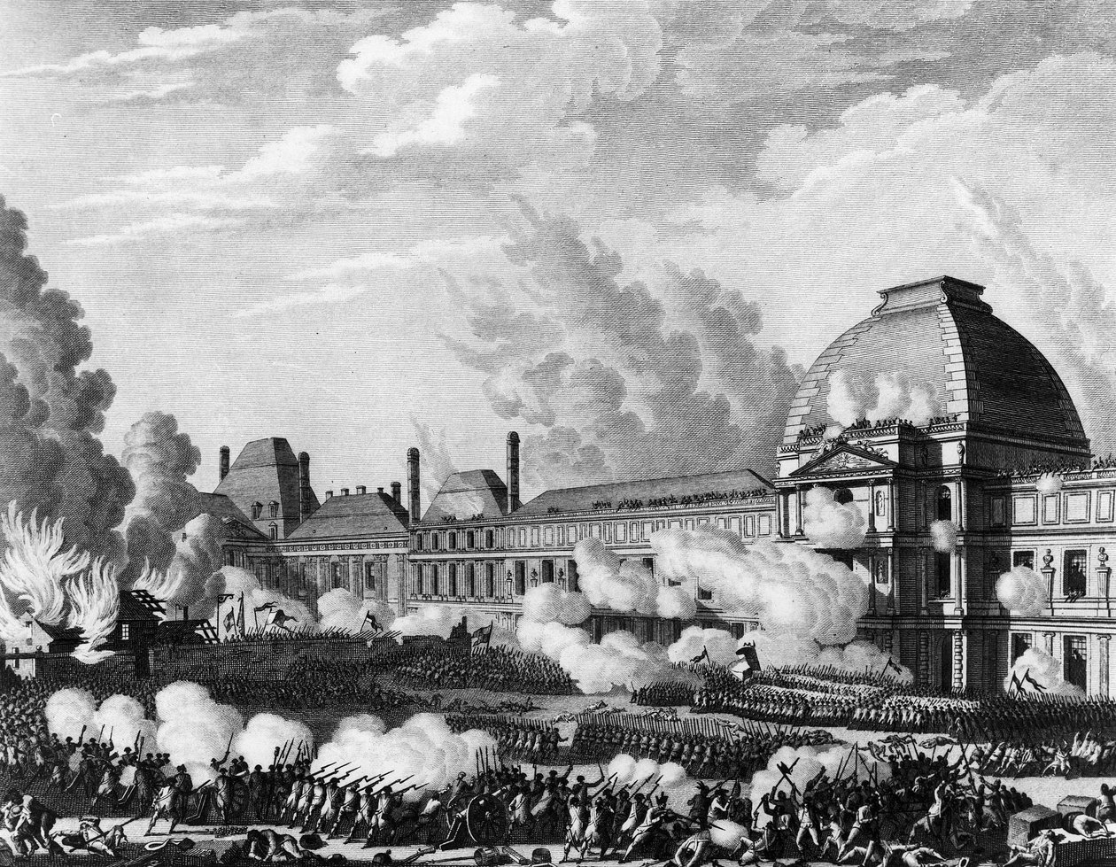 Francouzská revoluce: 10. srpna od Jean Louis II (after) Prieur