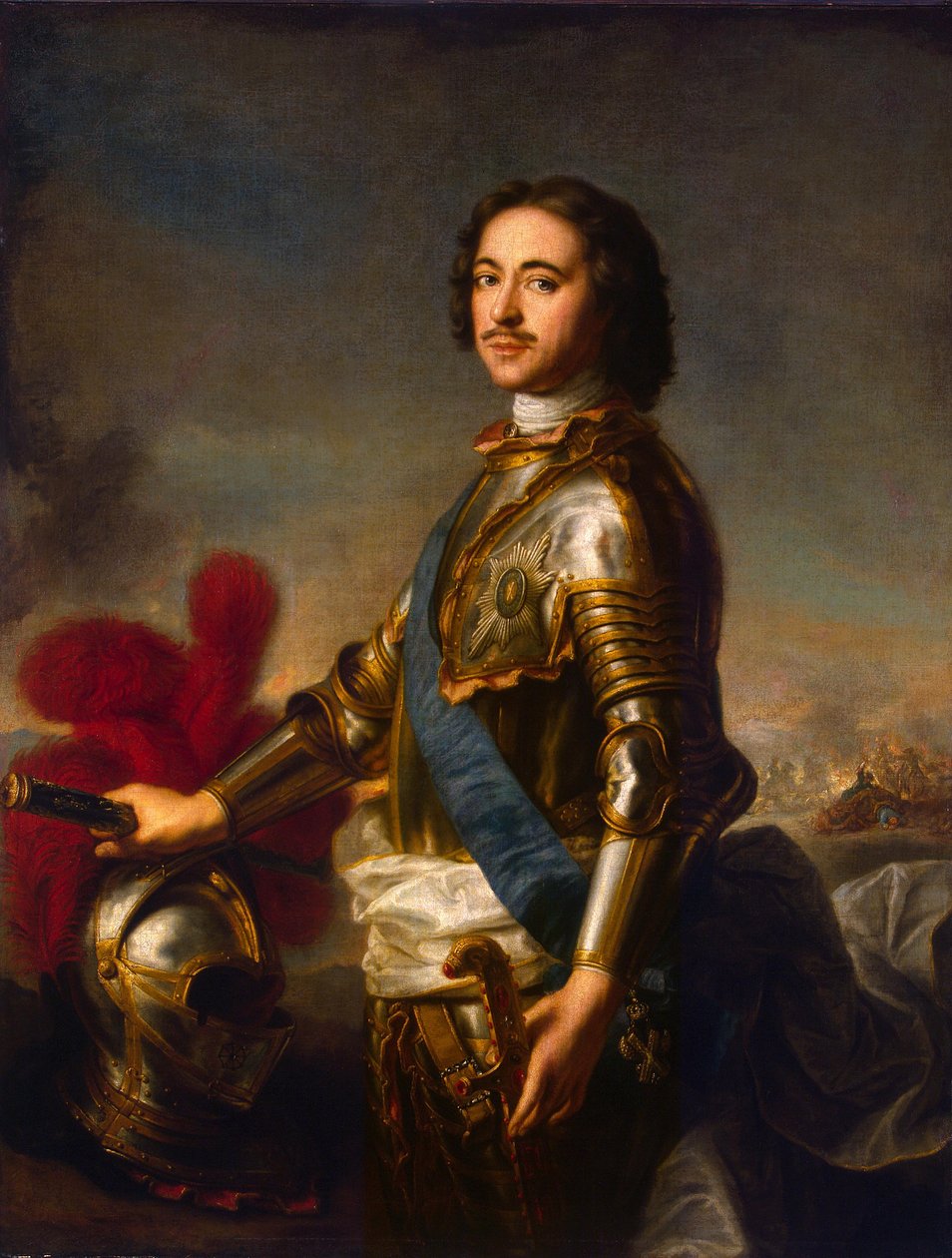 Portrét Petra I. (1672-1725) od Jean Marc Nattier