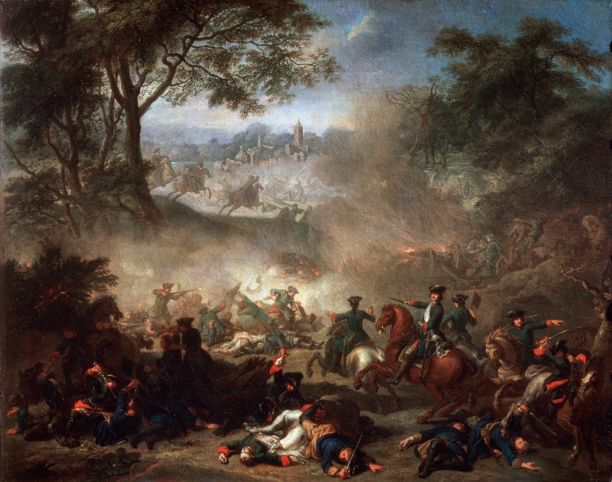 Bitva u Lesnaya, 1717. od Jean Marc Nattier