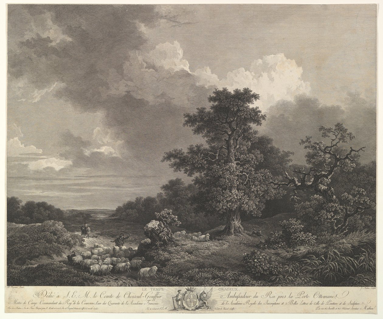 Bouřlivé počasí.n.d. od Jean Mathieu