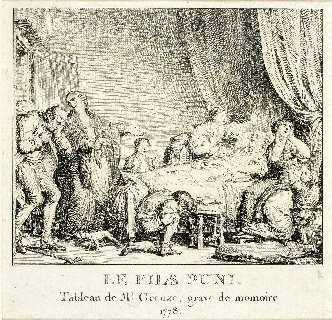 Potrestaný syn od Jean Michel Moreau