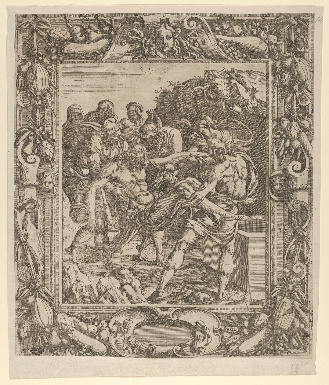 Pohřeb, 1535-55. od Jean Mignon